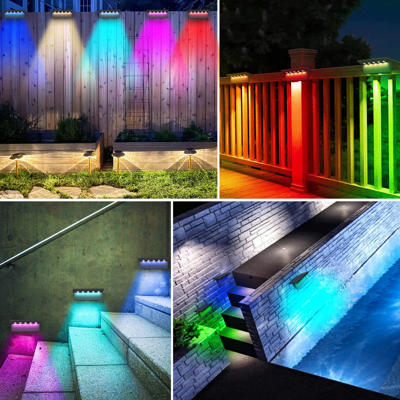 VividSolar™ - Solar Fence Lights