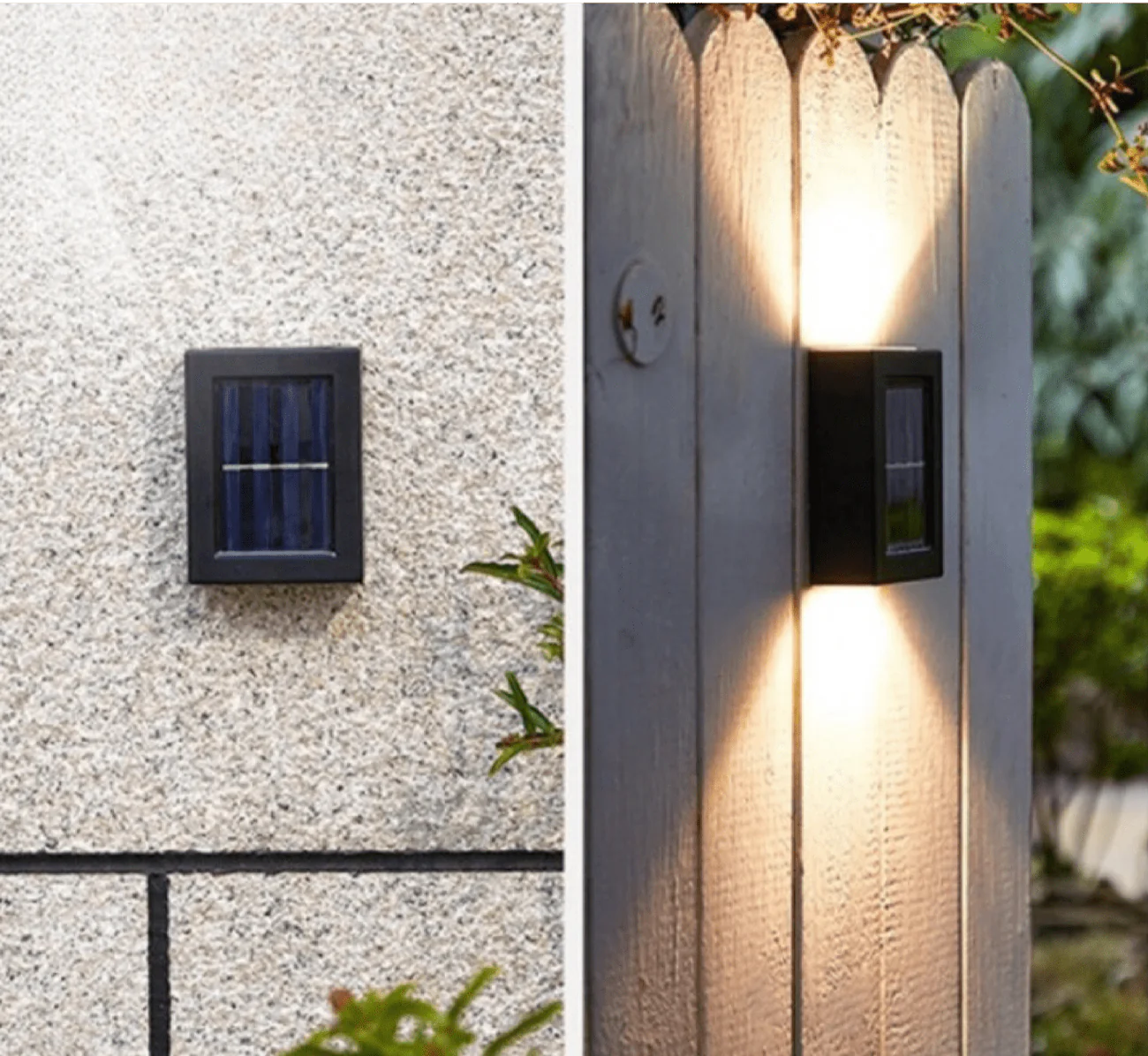 GlowEdge - LED wandlamp op zonne-energie