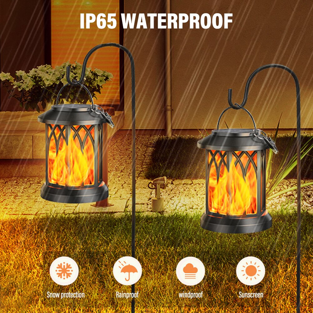 FlameGlow™ - Solar Powered Flame Hanging Lamp