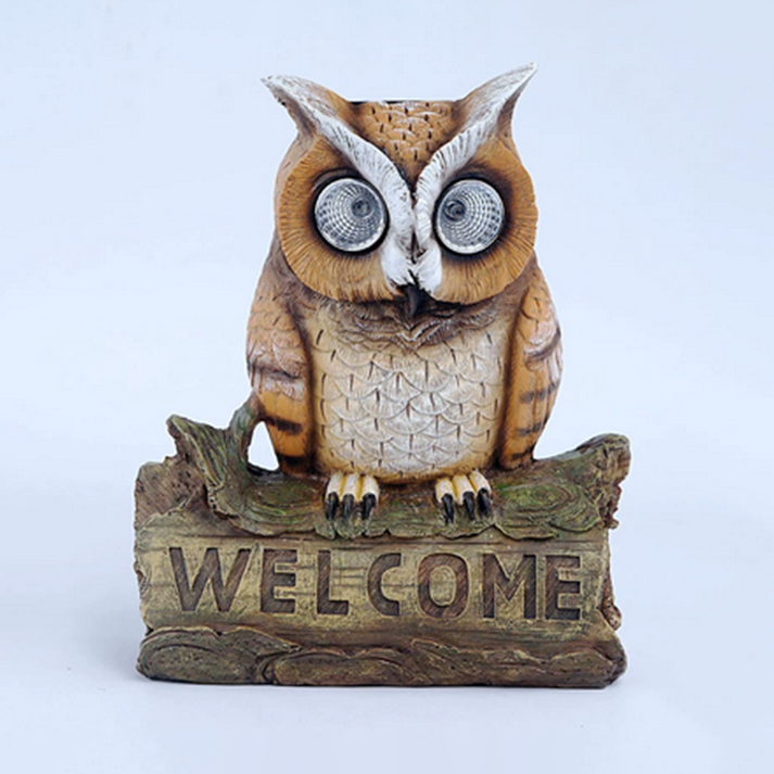 OwlForest - Decoratief LED-nachtlampje op zonne-energie voor uilen