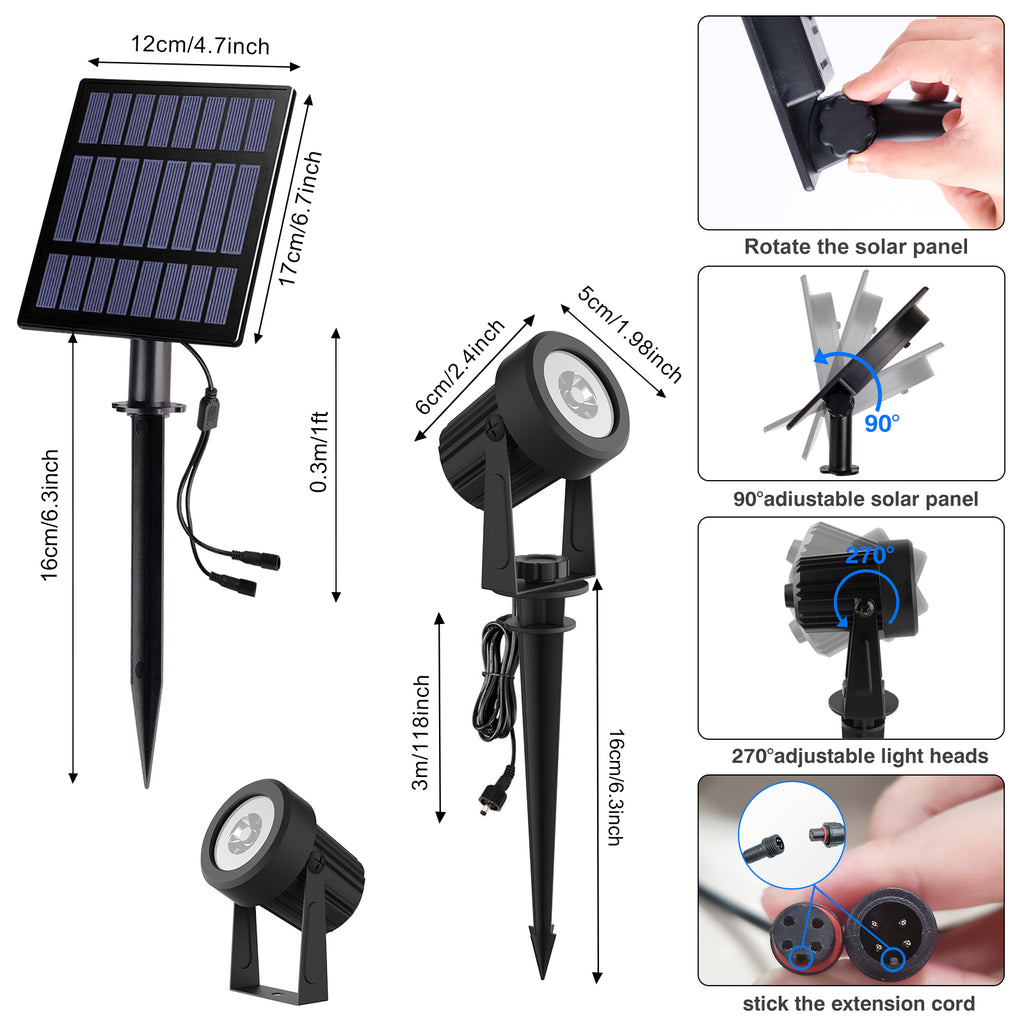 ColorSplash™ - RGB Solar Outdoor Spotlights