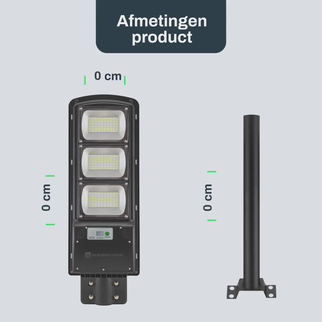 IlluminateSolarMega™ - 3 Lampen + 1 Gratis 375W/6500 Lumen Ultraheldere Straatverlichting op Zonne-energie