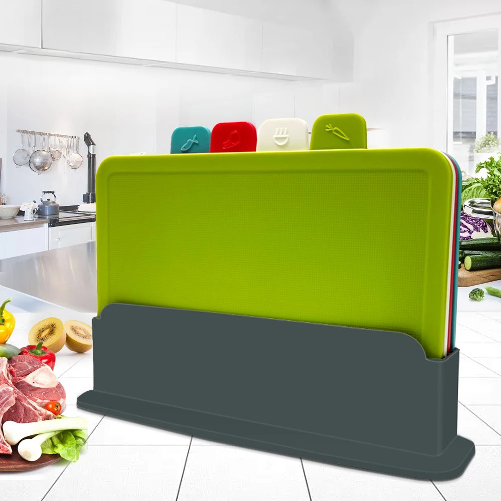 4-Piece Antibacterial Chopping Board Set