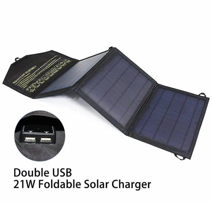 SunPort 21 – Opvouwbare Zonne-oplader USB