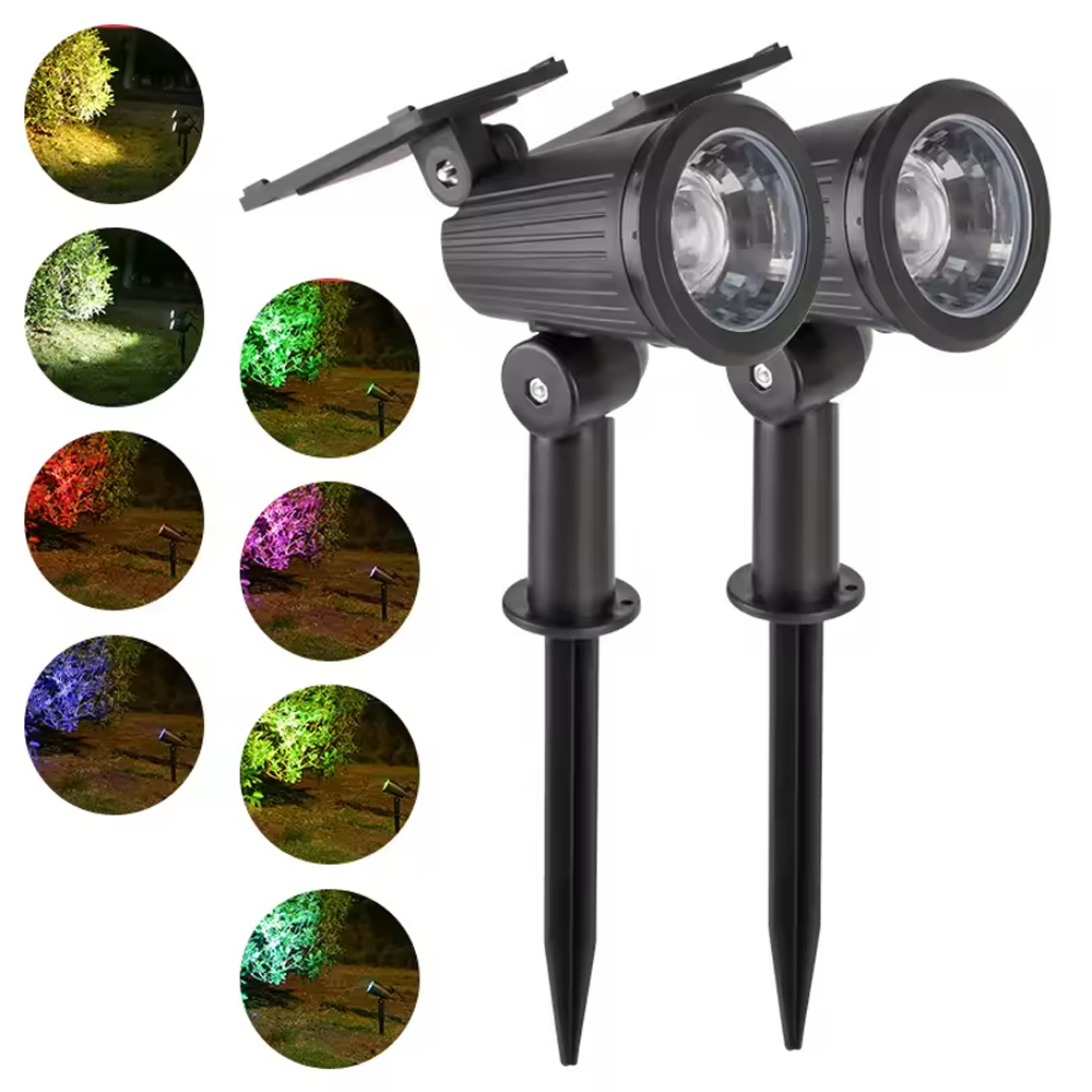 Set van 3 Solar Priklampen – Zwart