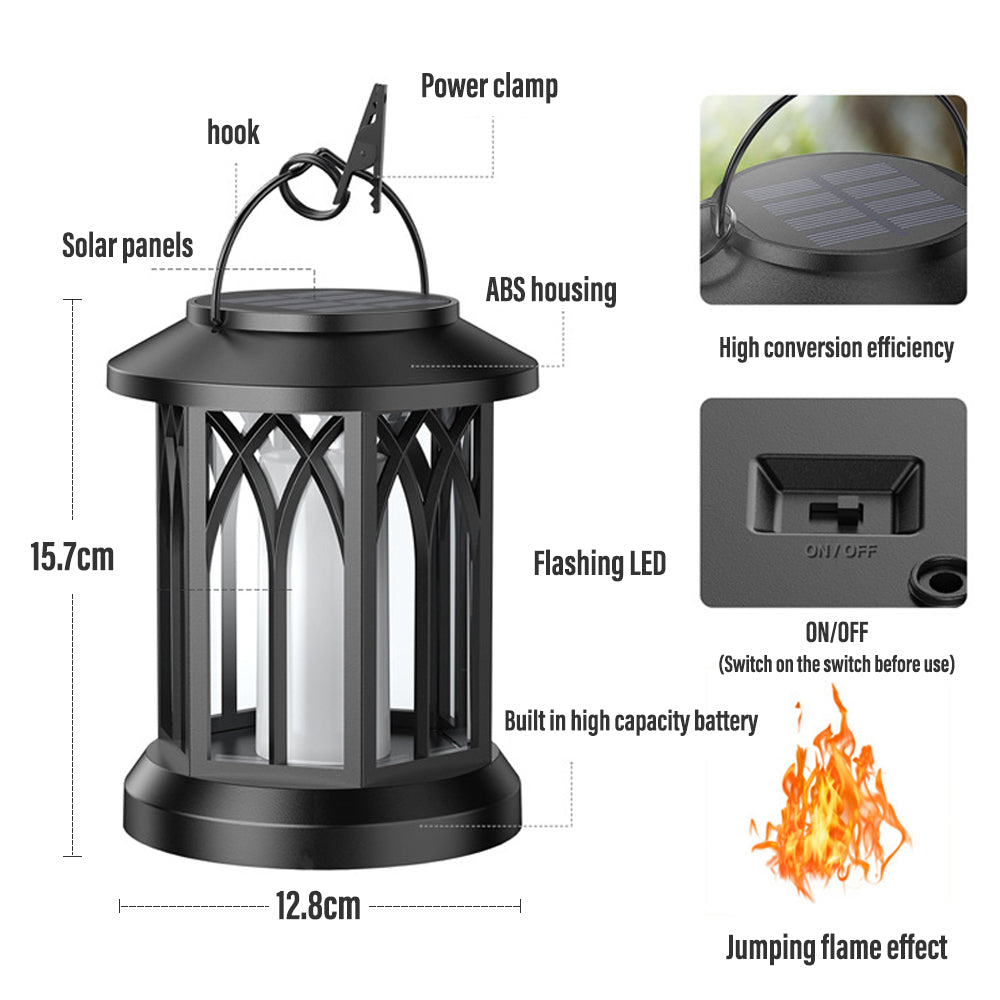 FlameGlow™ - Solar Powered Flame Hanging Lamp