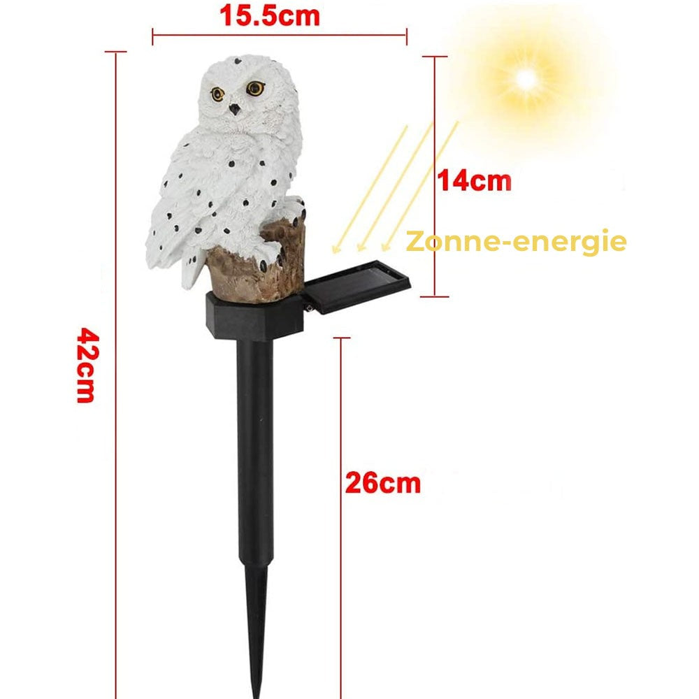 Owlglow - Led-tuinuillamp Op Zonne-energie