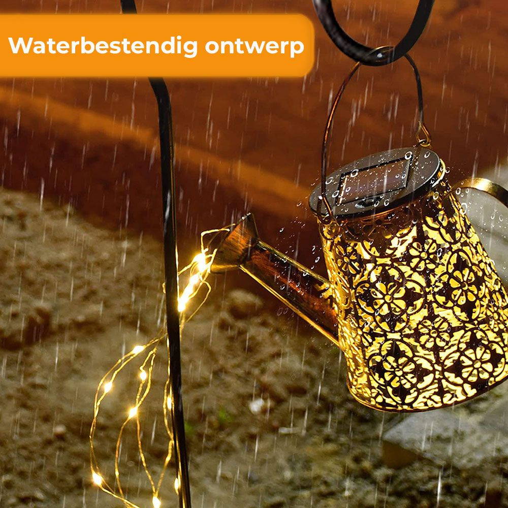 Tuinverlichting - Watergeeflamp op zonne-energie