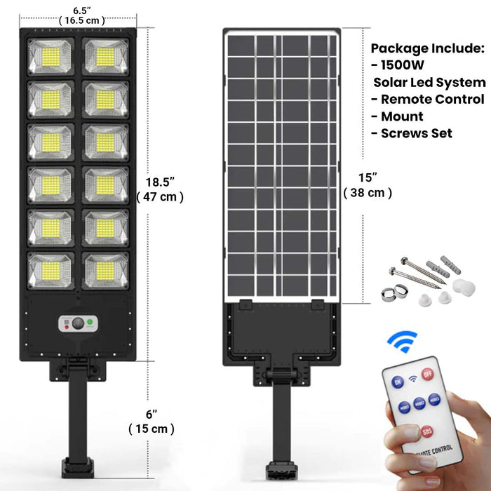 1500W Zonne-energie Geleid Licht Systeem