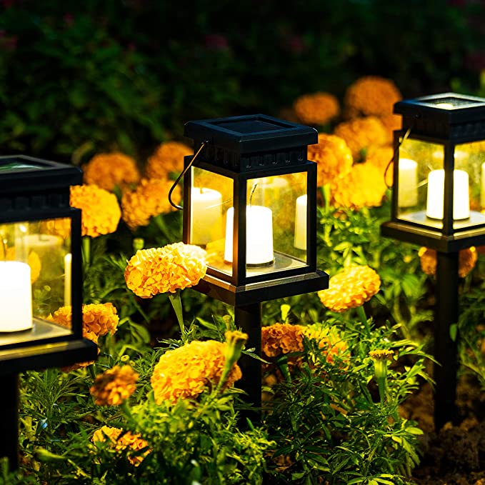 Hanging Solar Garden Lantern – LED Outdoor Solar Powered Lamp, Waterproof Design