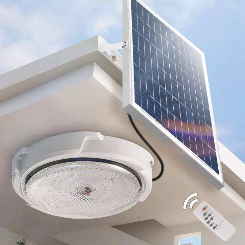Indoor/Outdoor Solar Ceiling Light with Remote Control