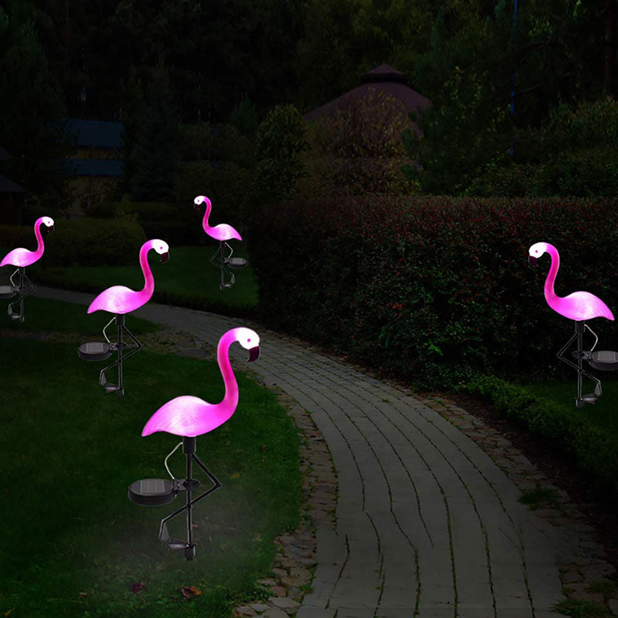 FlamingoGlow - LED gazon flamingo lamp op zonne-energie